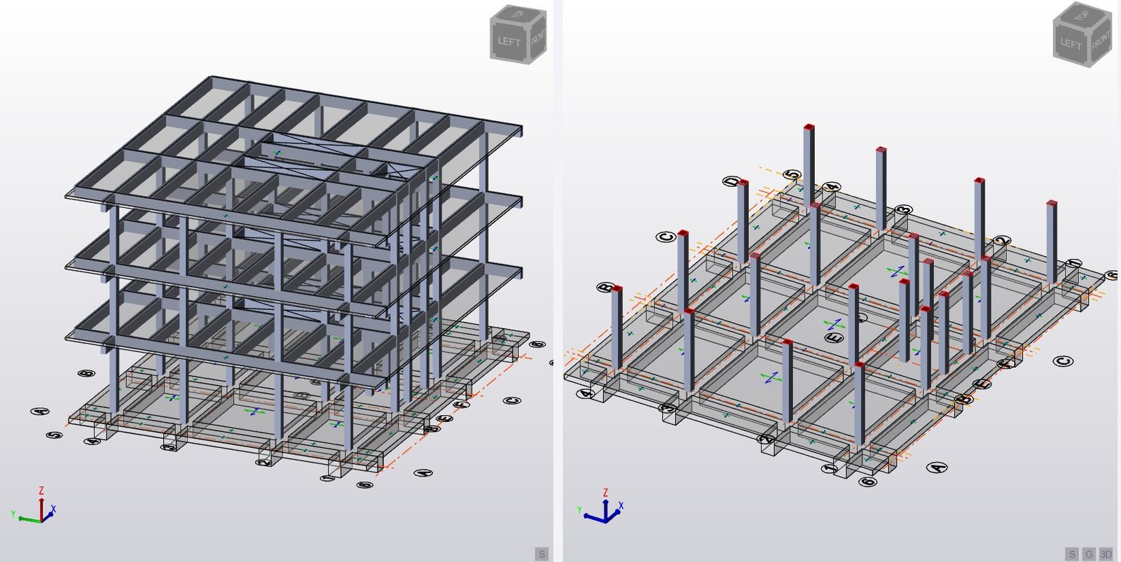 4-storey RC bond building structural design